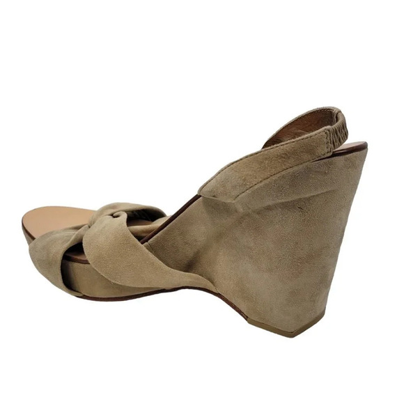 Diane Von Furstenberg Suede Slingback Wedges Size 9.5 - Picture 14 of 14